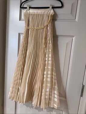Zimmermann Maxi Skirt with Gold Chain, worn once